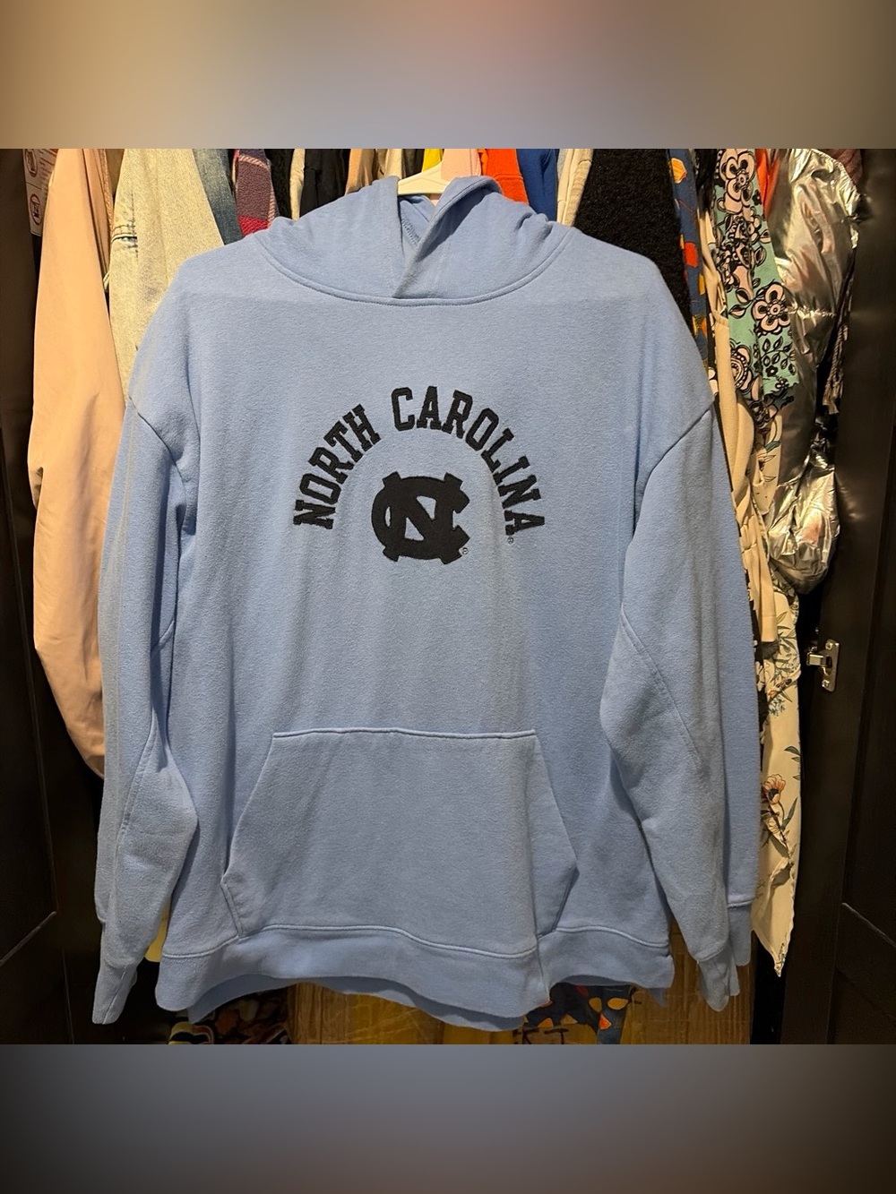 UNC Tar Heels Blue Hoodie Sweatshirt - Collegiate Pullover
